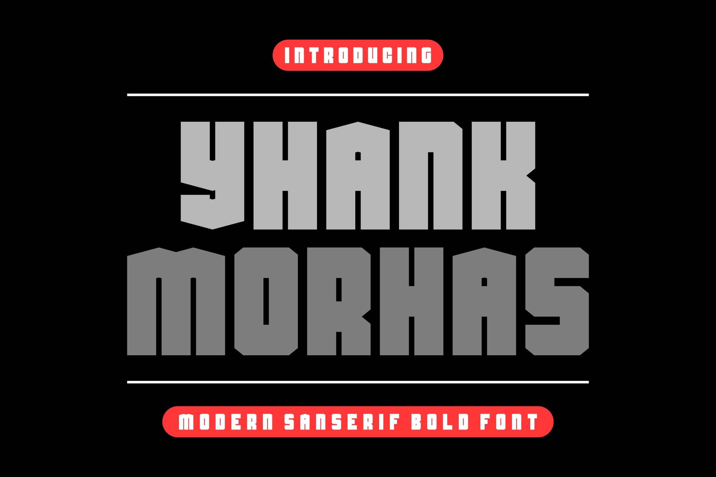 Yhank Morhas Font preview